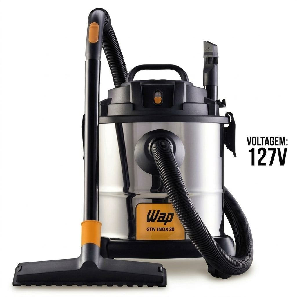 Aspirador de Pó e Agua Wap GTW INOX 20 1600W - 127V