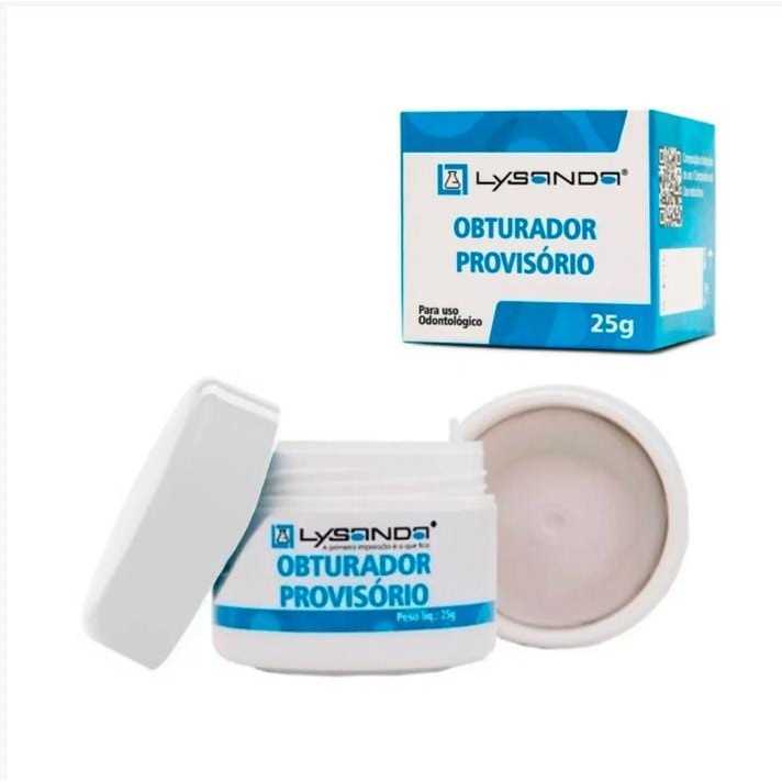 Massinha Tampa Buraco No Dente Provisório Branco Seca Sozinho
