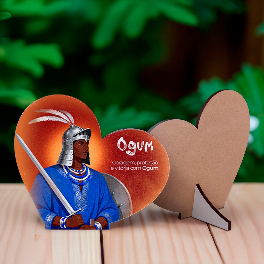 Lembrancinha Orixá Ogum Para Eventos Religiosos - MDF Kit 45 unidades
