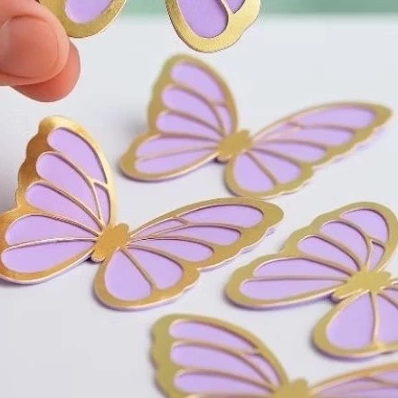 Borboleta Vazada Lamicote KIT- Jardim Encantado Aniversário chá enfeite | Lembrancinha & Aplique
