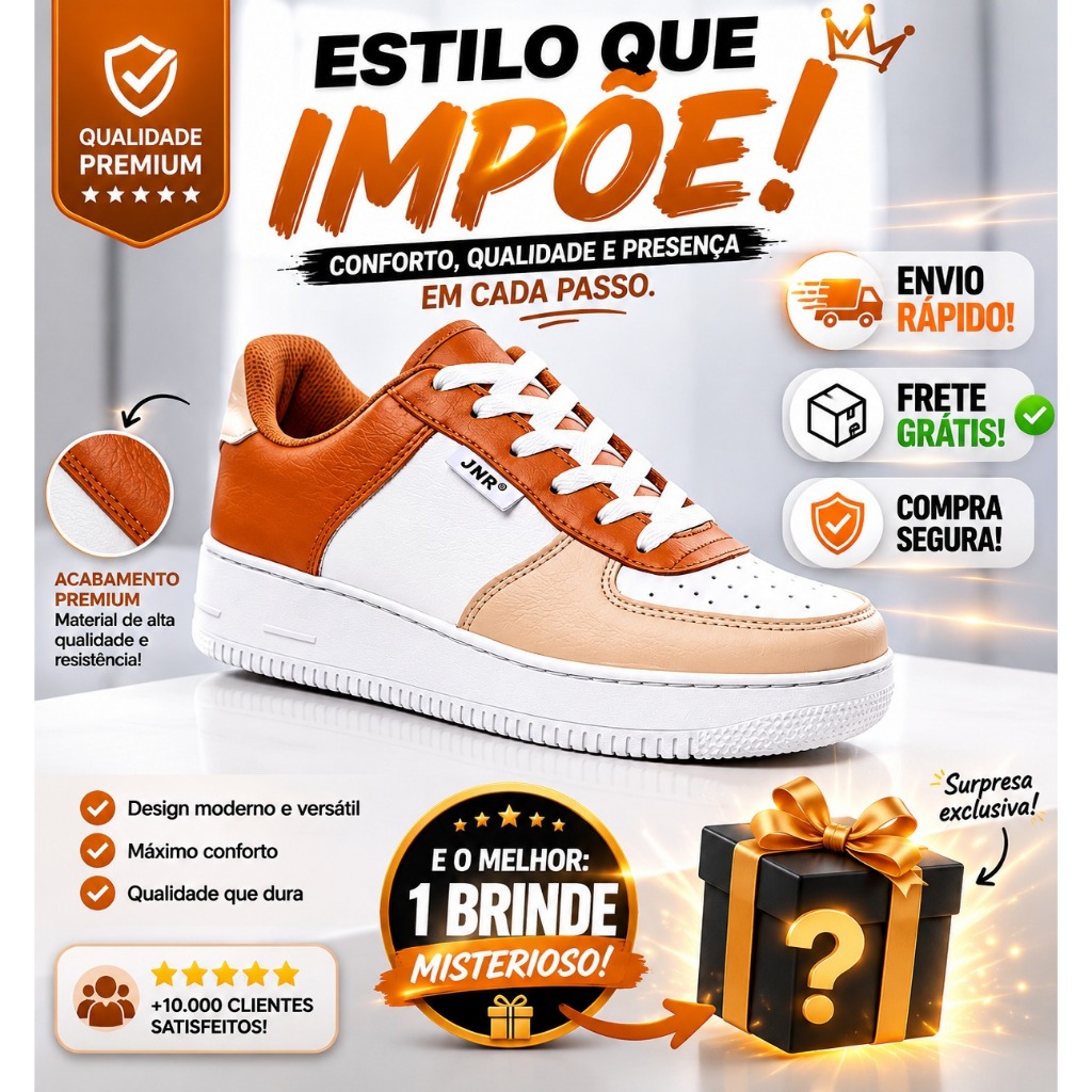 Tênis Casual Feminino Tradicional Confortável Dia A Dia Promoção envio rapido + brinde surpresa