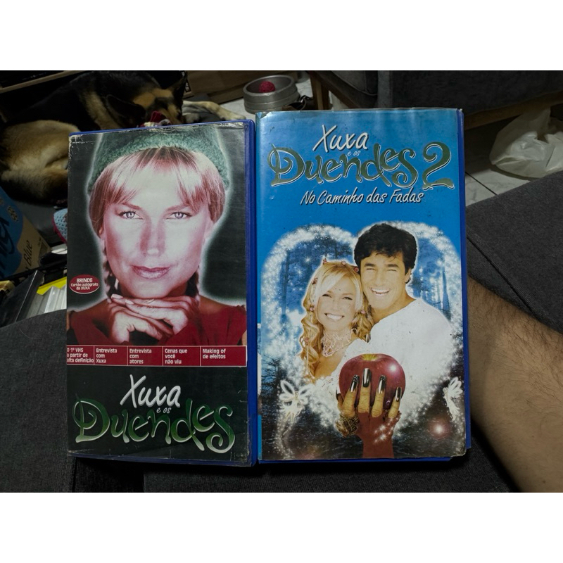 2 fita VHS Xuxa e os Duendes 1 e 2 - Nacional - Original - fotos reais