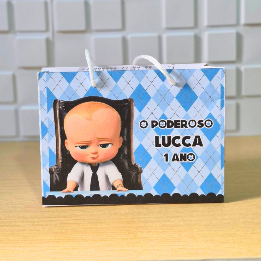 Sacola personalizada poderoso chefinho / sacolinha o poderoso chefinho / sacolinha personalizada chefinho