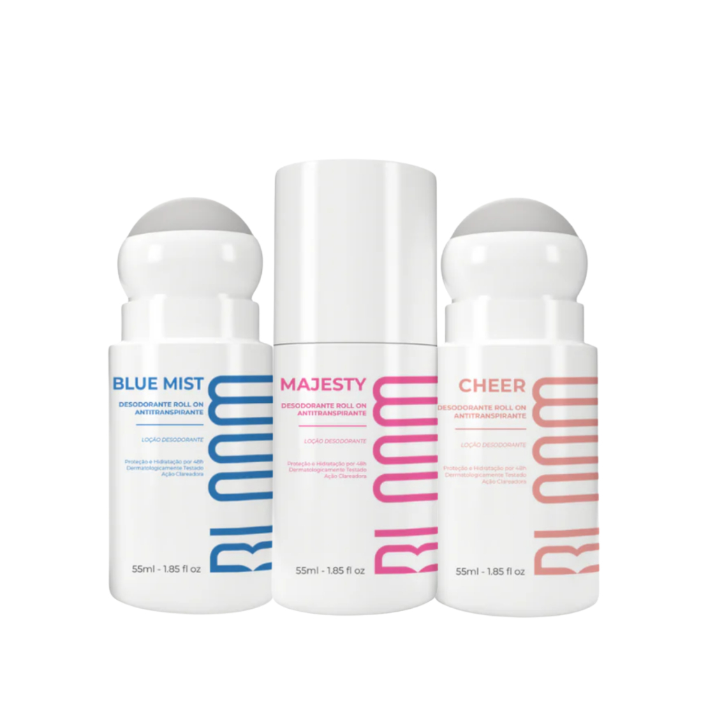 Imagem Kit 3 Desodorante Antitranspirante Roll-On 55ml - Cheer, Majesty e Blue Mist