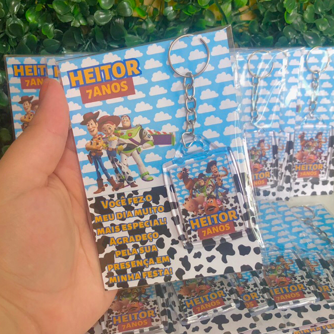 Chaveiros Personalizados TOY STORY | Lembrancinhas | Festa | Aniversário | Decoração | Infantil