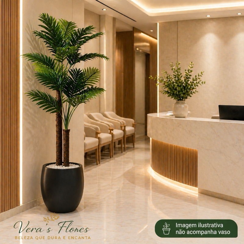 Planta Artificial Arvore Palmeira Coqueiro Sem Vaso Decoração E Enfeite