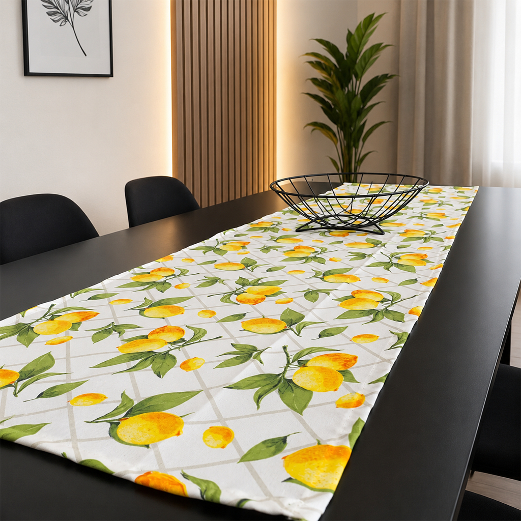Caminho De Mesa Oxford Premium 1,40m Trilho Com Bainha Luxo