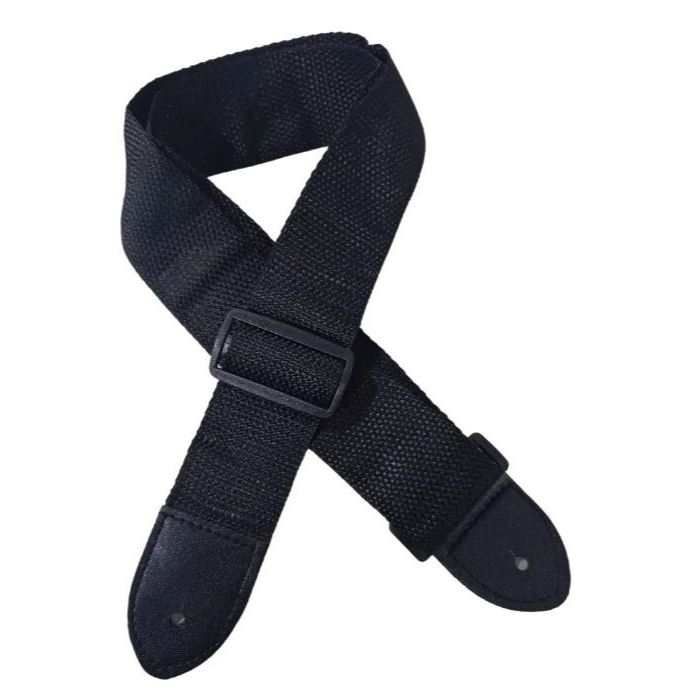 Alça/Correia Para Violão/Guitarra/Baixo/Ukulele - Nylon Preta l Ajustável De 70 cm Até 125 cm