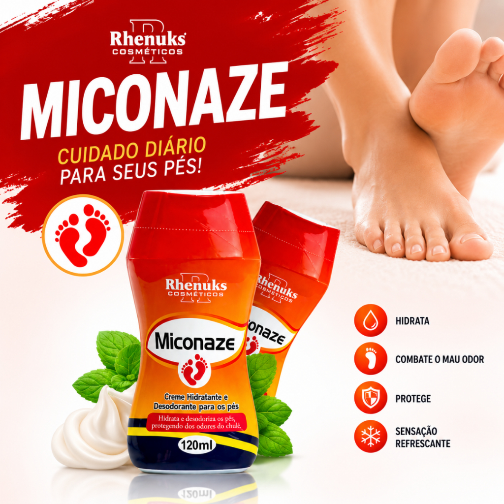 Creme Hidratante Loção Remove Rachadura Chulé Desodorizante Pés Micoses Frieiras Unhas 120ml