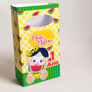 Sacolinha Personalizada Magali baby/ sacolinha surpresa/ lembrancinha magali baby/ PEGUE E MONTE