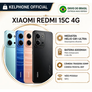 Smartphone Xiaomi Redmi 15C em Promoção! 📱