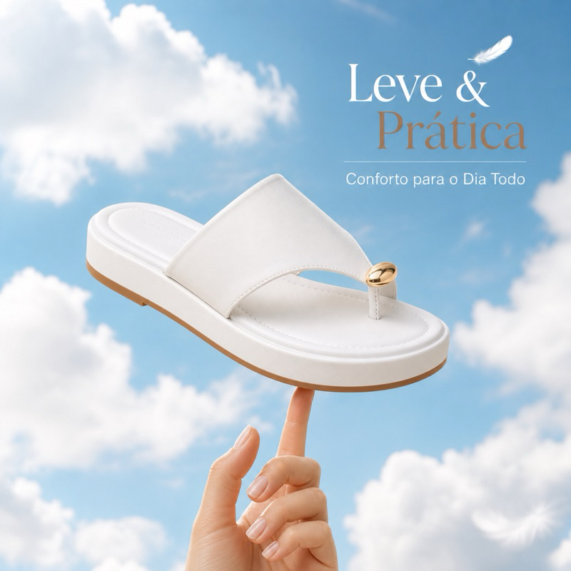 Sandália Asa Delta Flatform Feminina Plataforma Confortável Leve Moda Blogueira Verão Estilosa — imagem 2 de 2