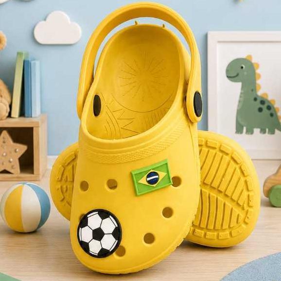 Papete Infantil Menino Babuche Chinelo Com Correia Leve e Confortável