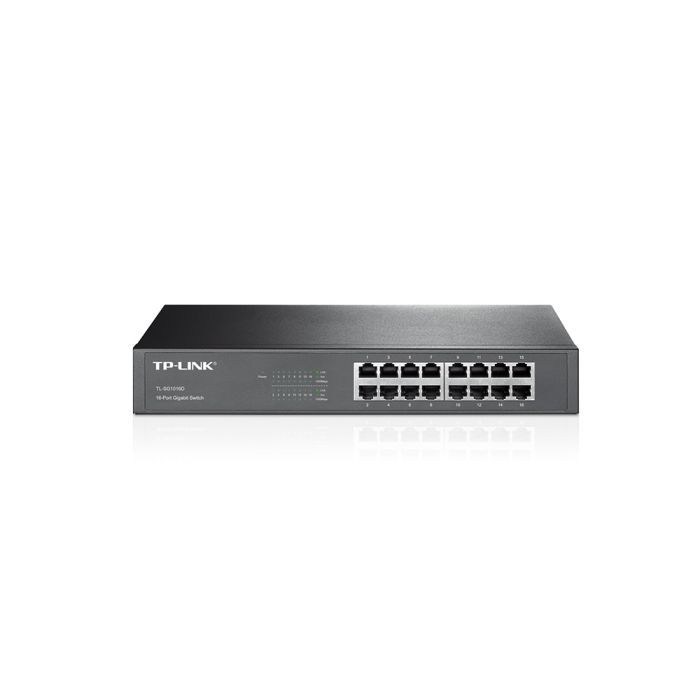 Switch TP-Link Gigabit 16 Portas 10/100/1000Mbps Rack - TL-SG1016D