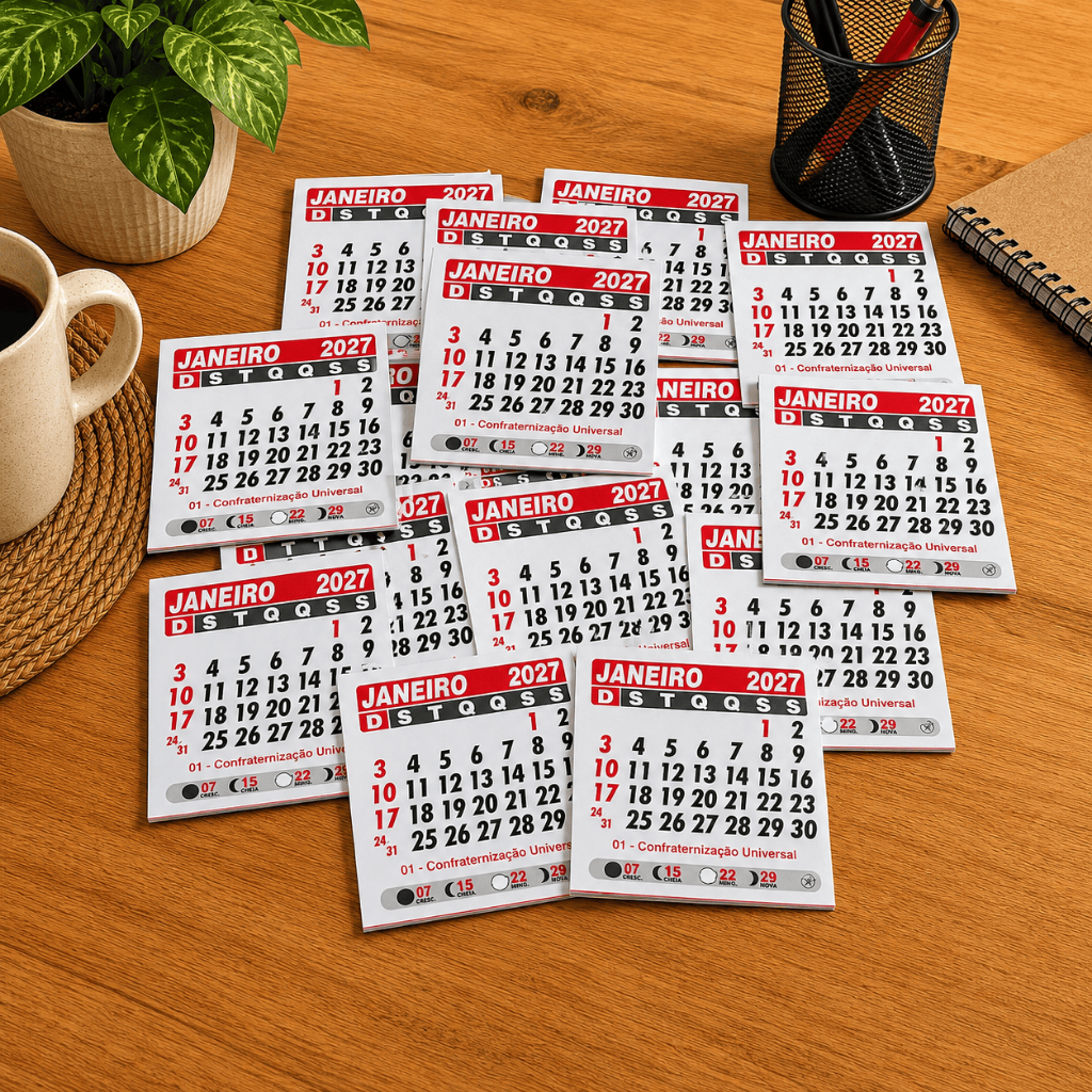 4000 Unidades Mini Calendário 2027 5x5 Bloco Bloquinho Para Ímã De Geladeira Destacados