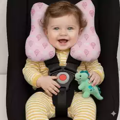 apoio de Pescoço Bebê Macia e Confortável Apoio de Cabeça