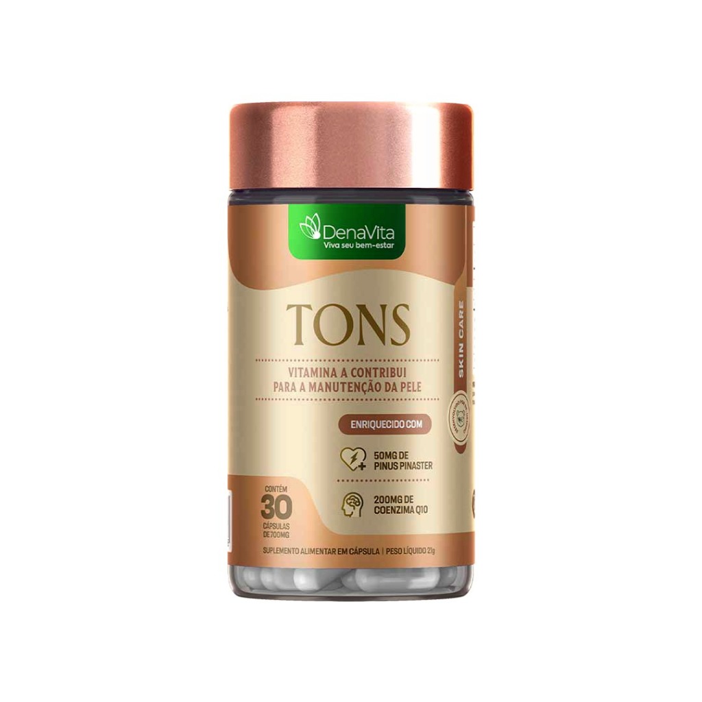Tons Suplemento Para Melasma Clareador De Manchas e Uniformizador De Pele - Denavita