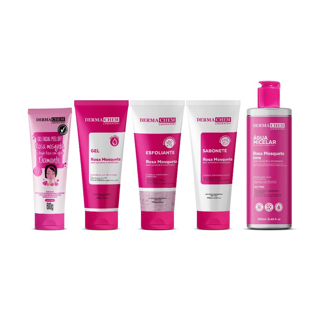 Kit Skin Care Limpeza de Pele Rosa Mosqueta Dermachem