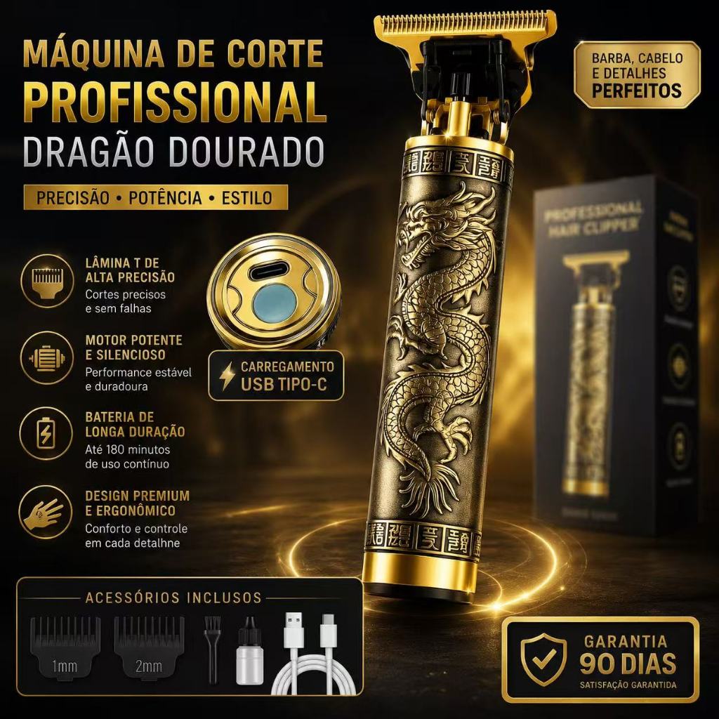 Máquina De Cortar Cabelo Para Barba Masculina Designer Aleatório Elétrico Profissional