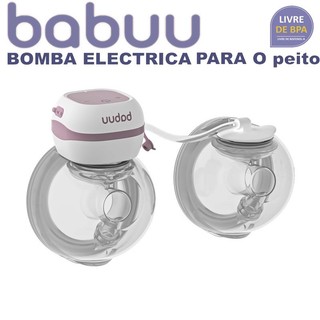 BABUU bomba tira-leite elétrica dupla Não precisa segurar, silencioso Bateria de longa duração