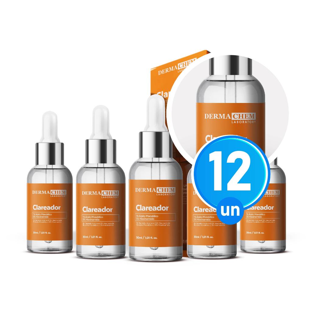 Kit 12 Sérum Clareador Clear 30ml Dermachem