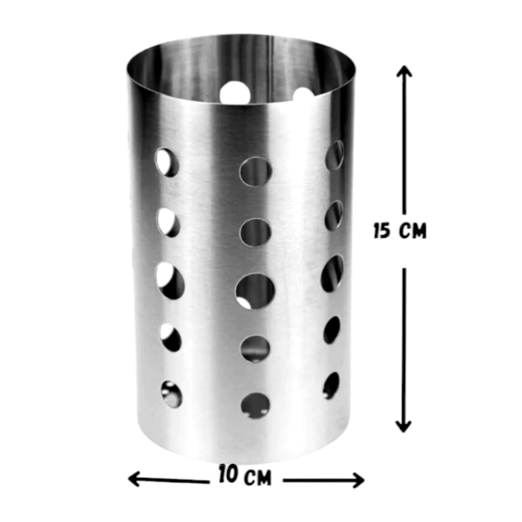 Porta Talheres Escorredor Inox Premium Organizador Bancada Cozinha Original Line Aço Inox Premium
