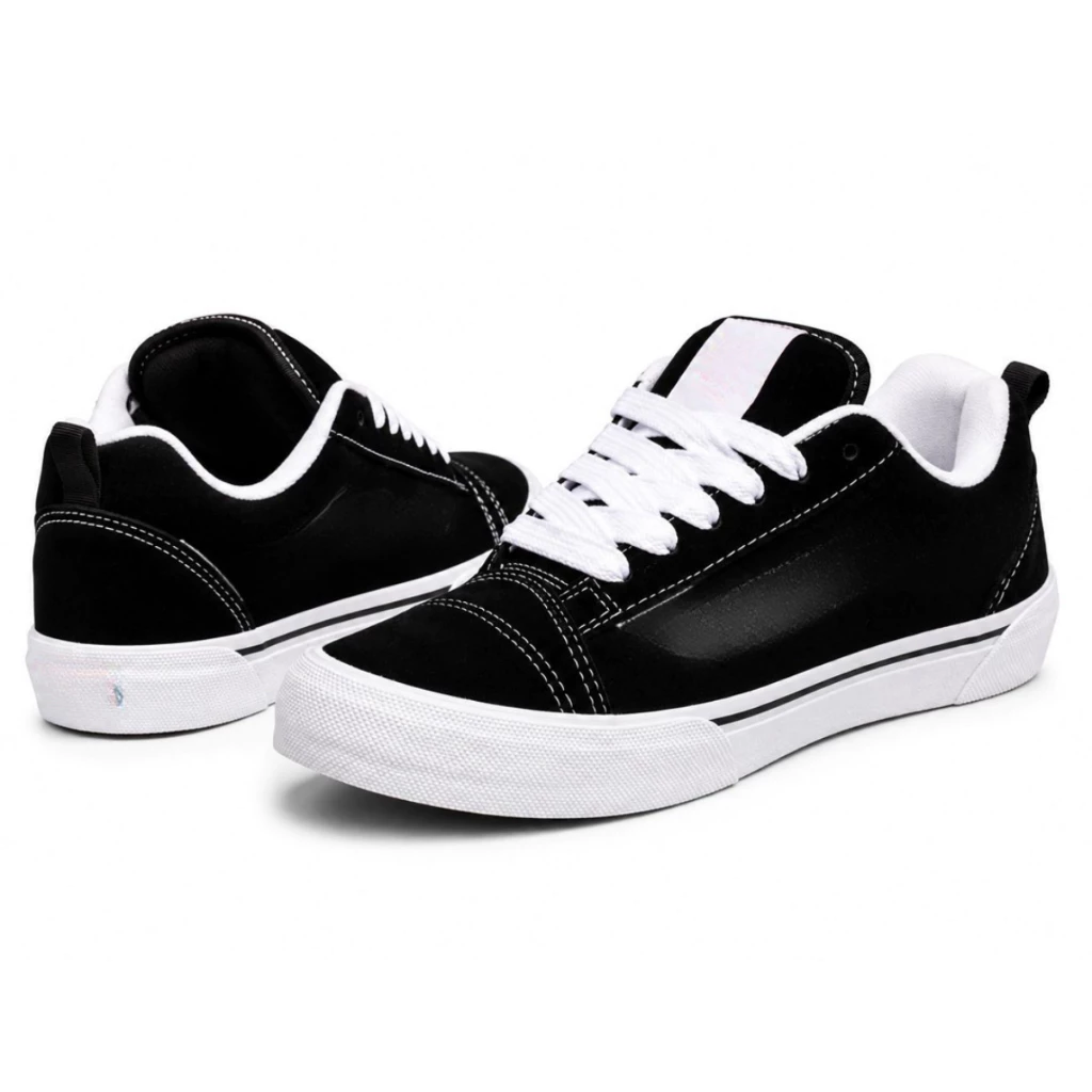 Tenis Masculino Chunky Camurca Sapato Skate Retrô Urbano Cadarco Grosso Confort