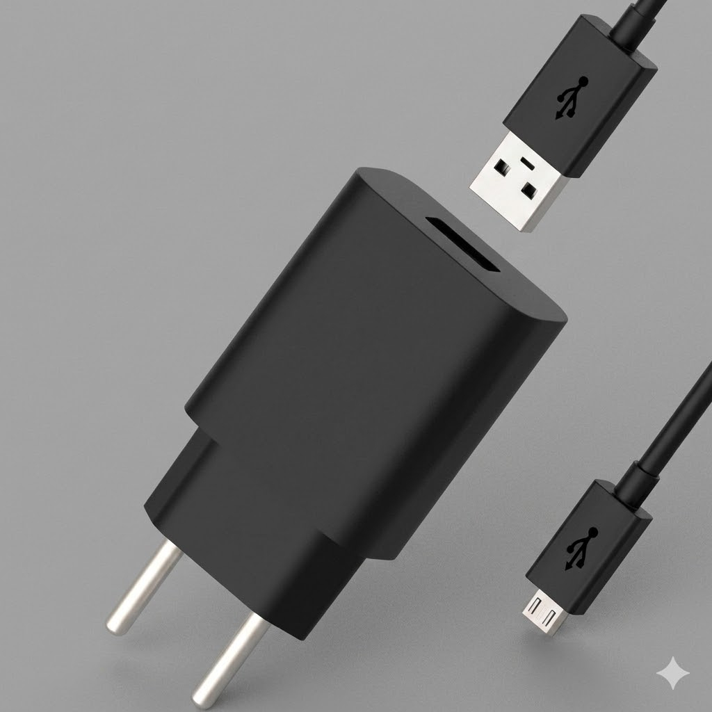 {ORIGINAL} Kit Carregador Cabo e Fonte Turbo V8 50W Micro-USB Cabo Reforçado Para Celular Tablet Android