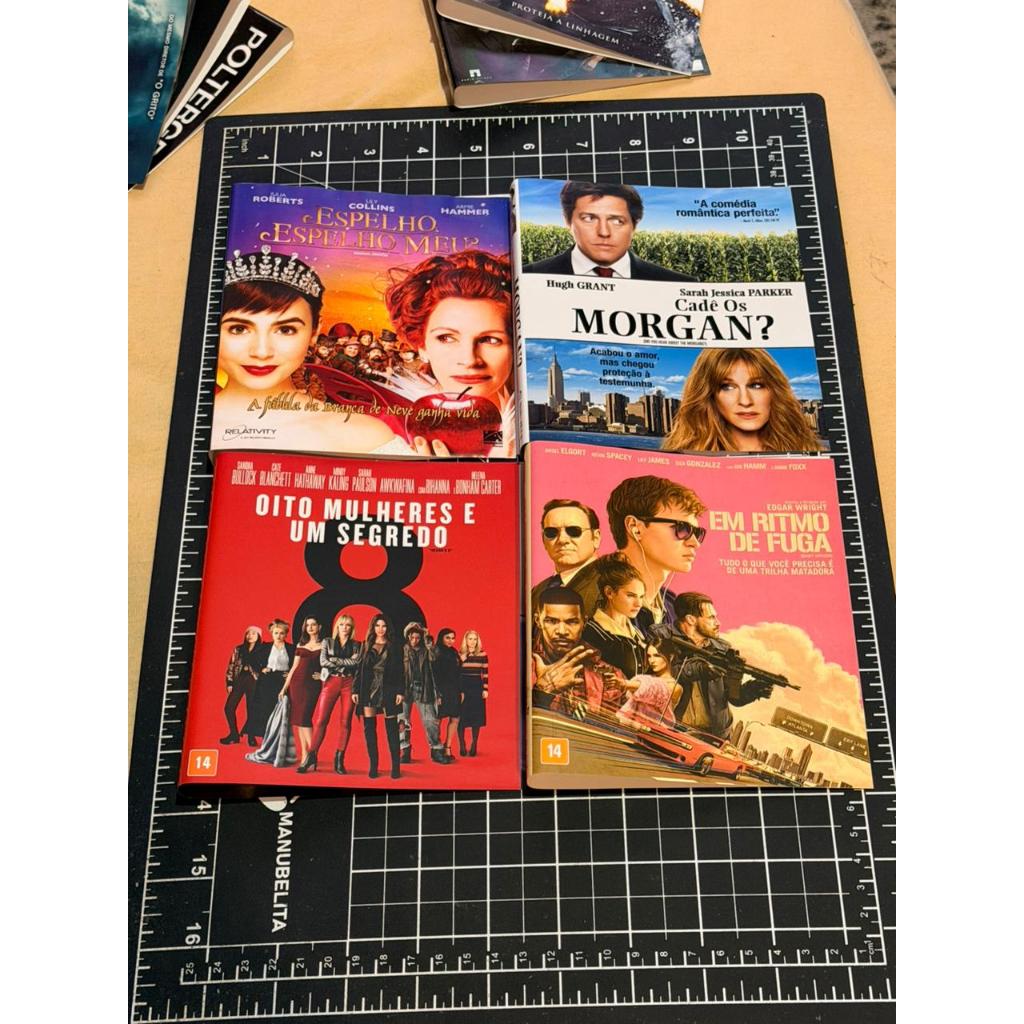 Blu-ray Original Espelho, Espelho Meu / Cadê os Morgan? / Oito Mulheres E Um Segredo / Em Ritmo de Fuga SEM ESTOJO