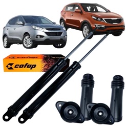 Par Amortecedor Traseiro Cofap + Kit Batente Ix35 Sportage 2.0 2011 2012 2013 2015 2016