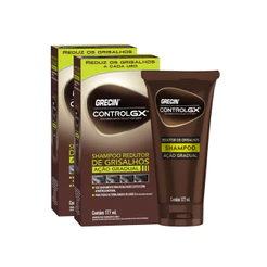 Kit 2x Grecin Control GX Shampoo Redutor de Grisalho 177ml