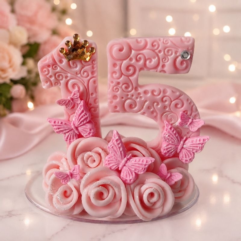 Vela Debutante/ Vela 15 anos de Biscuit/ Vela 15 anos em Biscuit