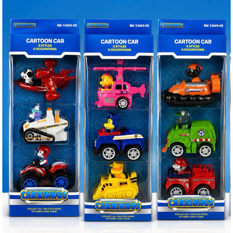 Carrinho Patrulha Canina Ryder Everest Cachorro Robô