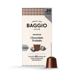 Baggio Café - Cápsula de Café Aromas Chocolate Trufado Compatível com Nespresso® - 20 unidades.