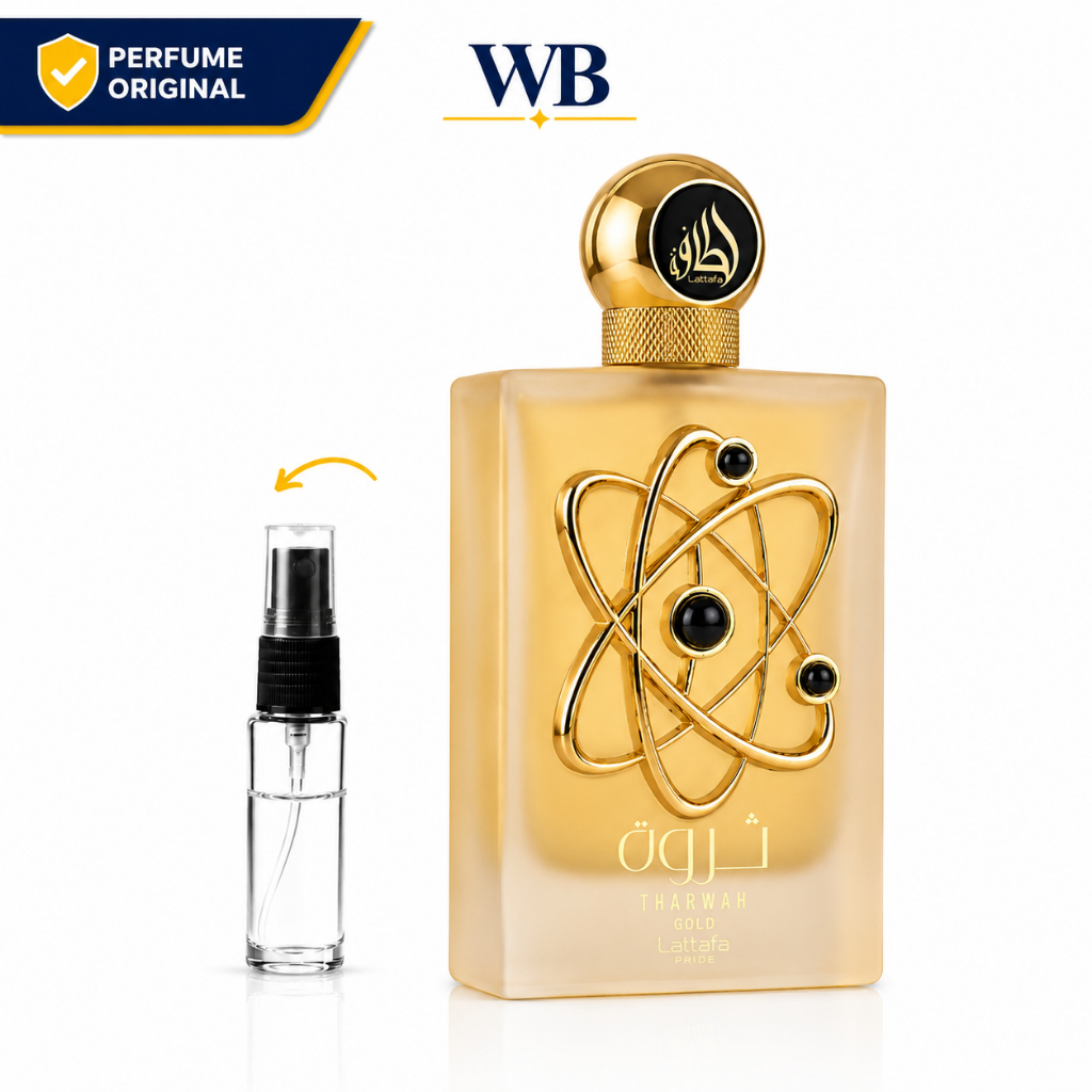 Tharwah Gold Feminino Oriental Floral Elegante Perfume Árabe