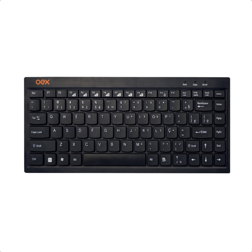 Teclado Slim Multimídia com Fio Flat Oex TC301 Mini