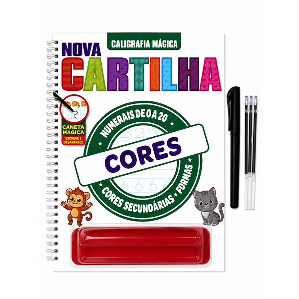 Caligrafia Mágica - Nova Cartilha - Cores