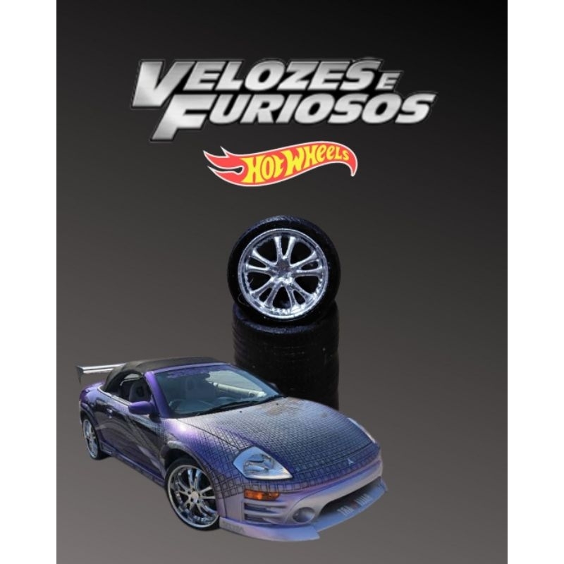 Rodas para miniaturas 1/64 velozes e furiosos