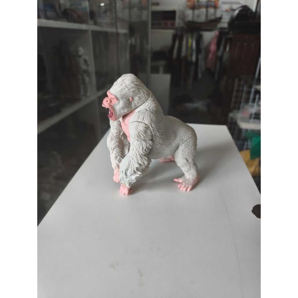 Boneco Gorila Albino King Kong Rampage Articulado Colecionável
