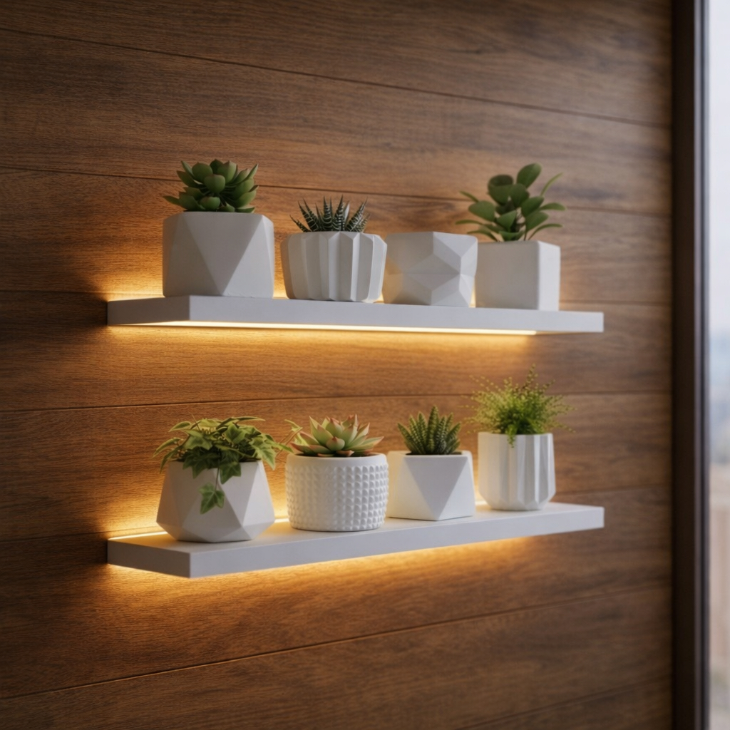 Kit Vaso Decoracao - Até 8 Unidades Com ou Sem Planta - Mesa, Estante, Rack, Nicho
