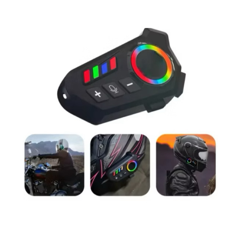 Intercomunicador Bluetooth K06 para Capacete de Moto - Intercomunicador De Capacete Fone De Ouvido Sem Fio Bluetooth