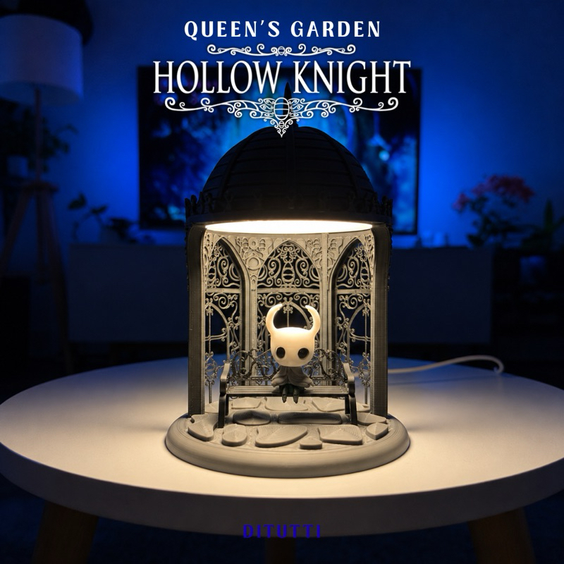 Action Figure Hollow Knight Silksong Queen’s Gardens Queen Garden Diorama Colecionável Estátua Decorativa Gamer Geek