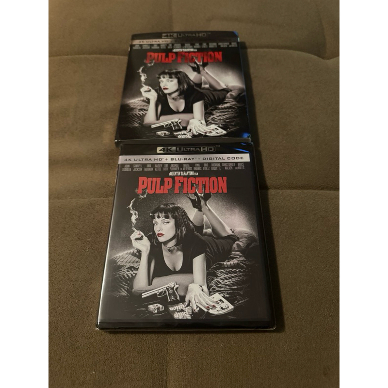 Blu-ray 4K + Blu-Ray Pulp Fiction Ultra HD (Lacrado) + Luva
