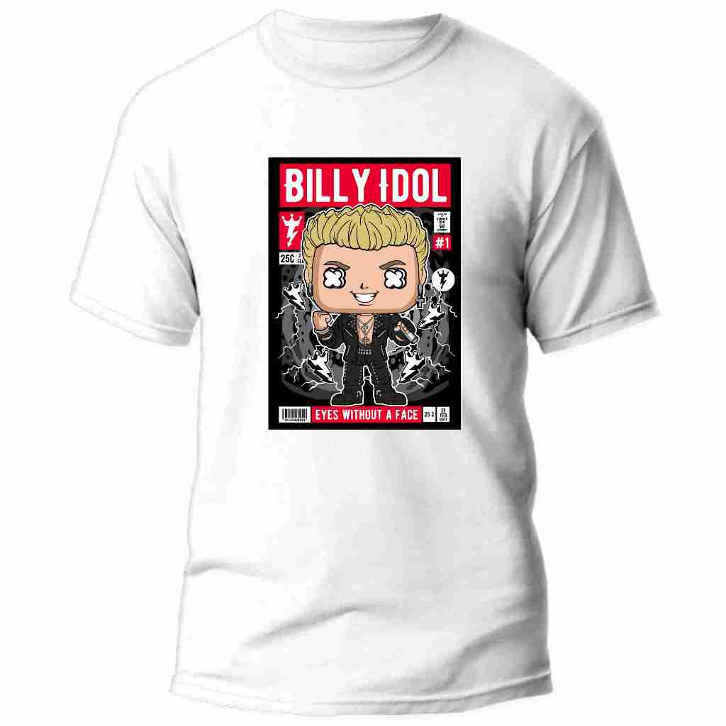 Camiseta desenho Billy Idol