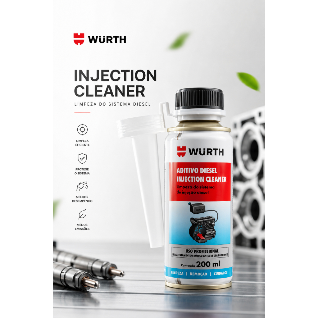 Aditivo Limpador Diesel Injection Cleaner 200ml Wurth