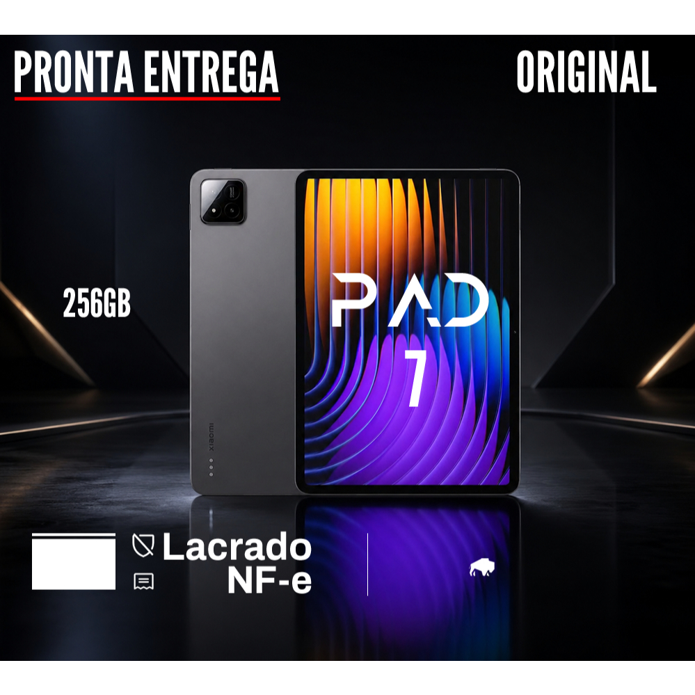 Tablet Xiaomi Redmi Pad 7 Tela 11" 256GB 8GB RAM WiFi