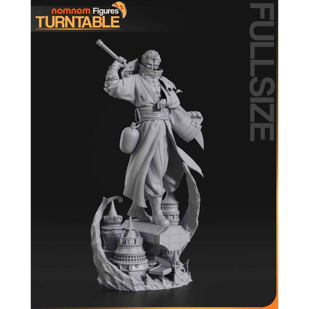 Action Figure Auron Final Fantasy X 1:10 Desmontado Resina 12k - Garage Kit Sem Pintura Thay Master