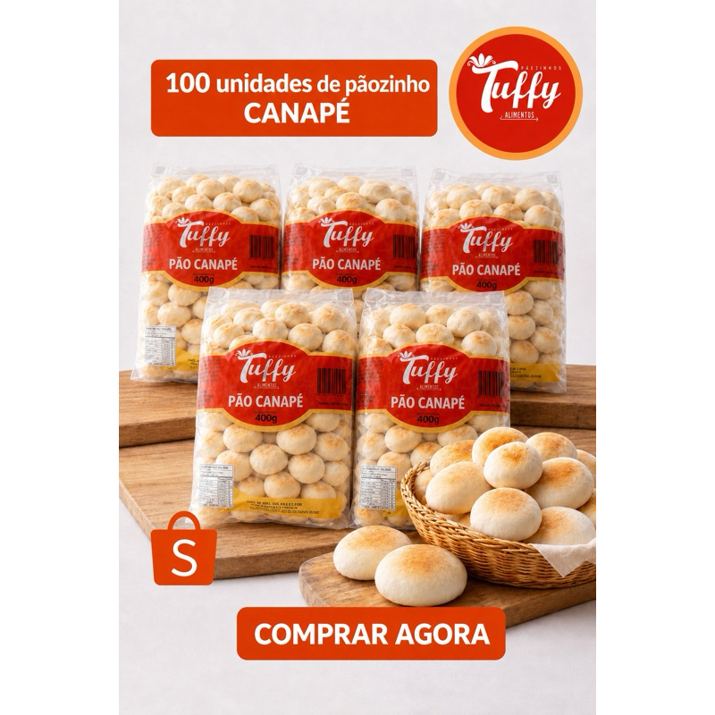 KIT COM 100 - Pão Sírio - Pão Pita - Pão Árabe - Canapé de Pão Sírio /1Kg