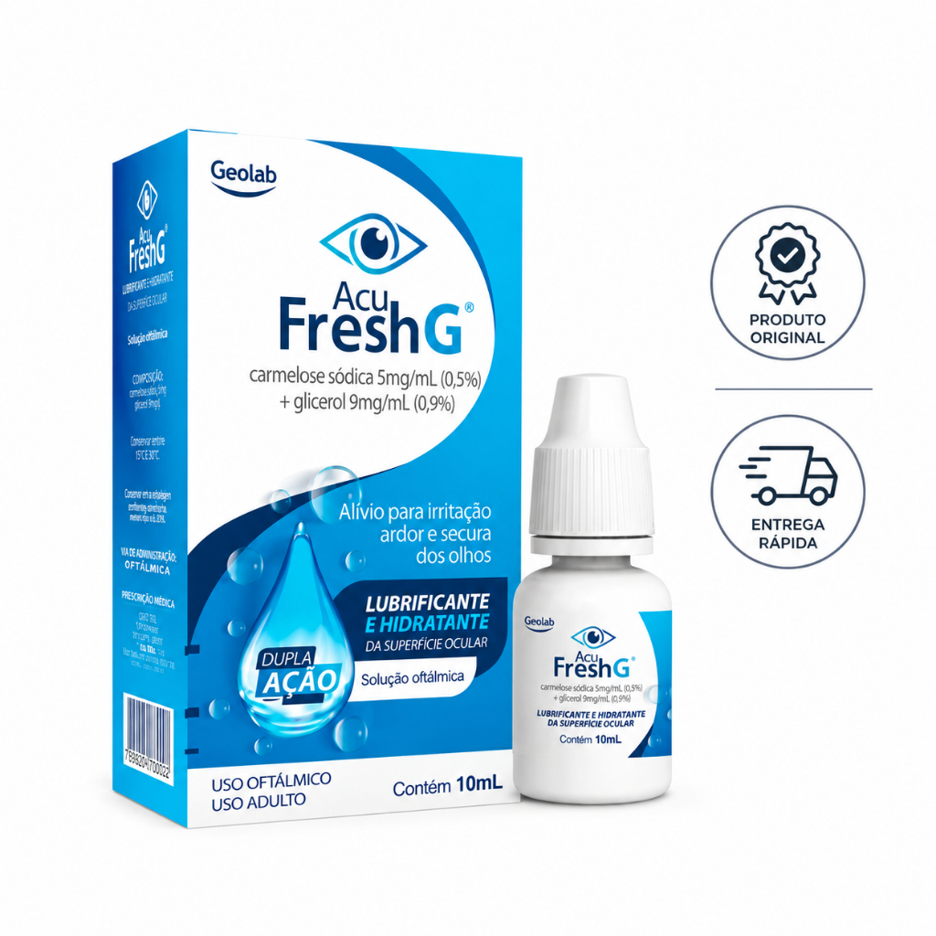 Lubrificante e Hidratante Ocular Acu Fresh G 10ml Dupla Ação/ Uso Oftálmico