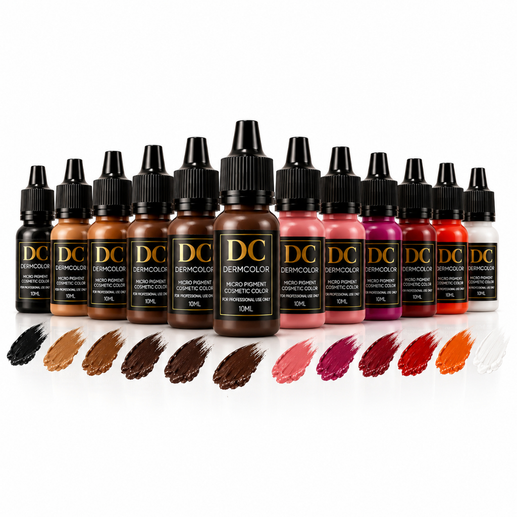Pigmento Orgânico Profissional Derm Color para Micropigmentação Sobrancelha Microlabial Alta Fixação